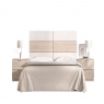 Astra Headboard + 2 2 Drawer Bedside Tables White/Natural - 3