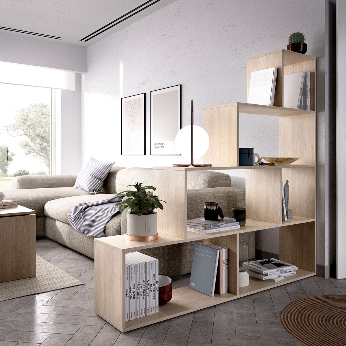 Ambiente com Prateleira dez Natural 145x145x29