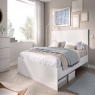 Quarto com Cama Lago A1 135/140x190 Branco
