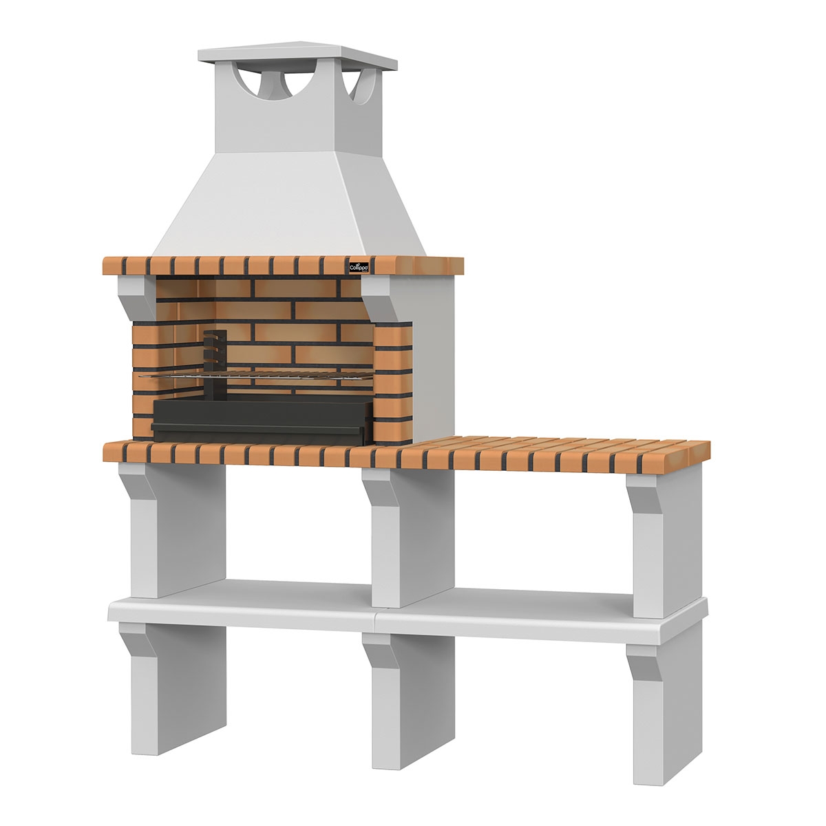 Günstiger Grill mit Arbeitsplatte Vagos ECO Gelb - 2