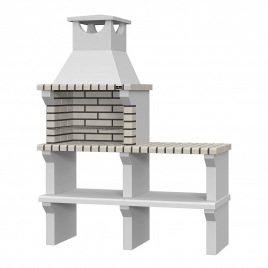 Economical barbecue with Vagos ECO White countertop