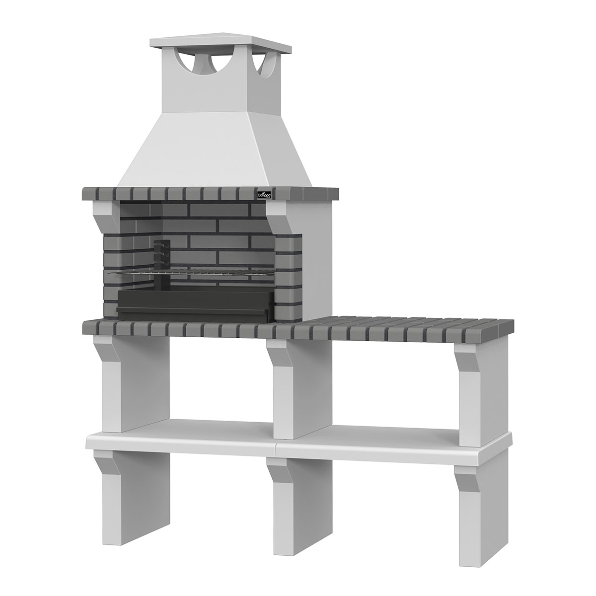 Wirtschaftliches Barbecue mit Arbeitsplatte Vagos ECO Gray - 2