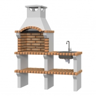 Grill mit Arbeitsplatte, Spüle und Wasserhahn Vagos Curva Yellow