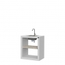 Maia White Countertop with Sink and Faucet