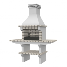 Barbecue with XL mini countertops Seia White