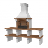 Barbecue with 2 Seia Templar Benches