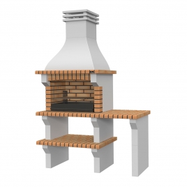 Seia Yellow barbecue with countertops