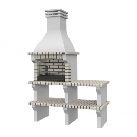 Barbecue with Seia White Bench