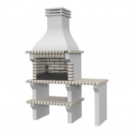 Seia White barbecue with countertops