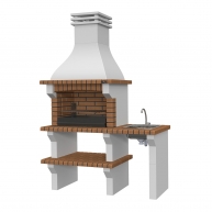 Barbecue with worktops, sink and Seia Templar tap