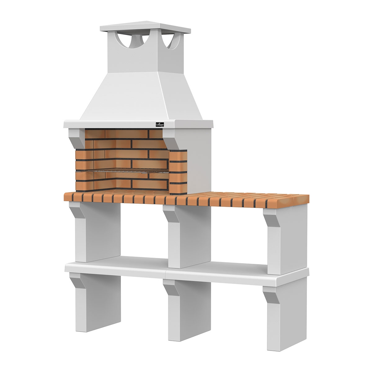 Barbecue Económico com bancadas Sintra Amarelas