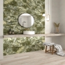 Bathroom with Trend Vegetal Green coating 33.3x100 (Box 2m2)
