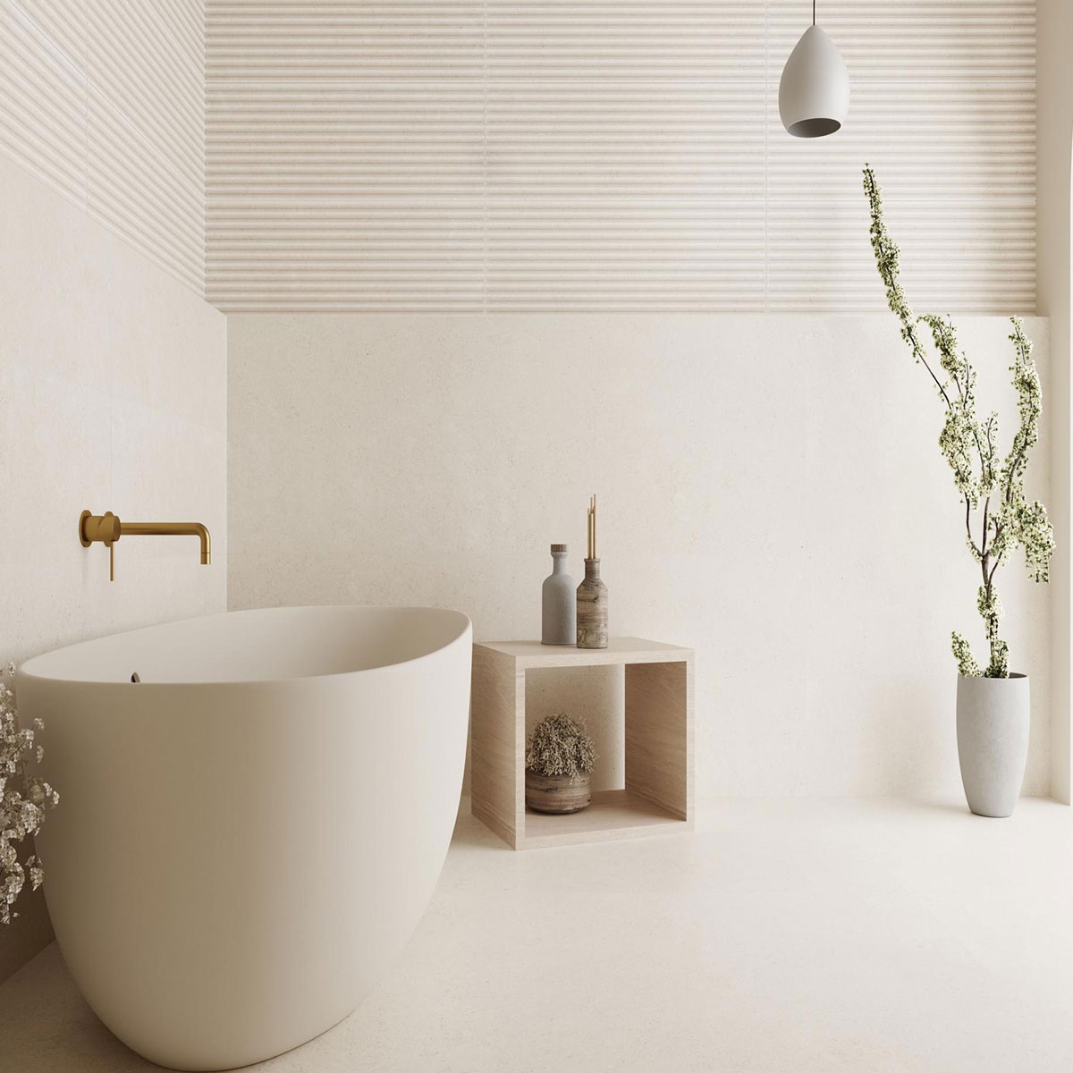 Innenraum mit Sospiro Rlv White Coating 30x90