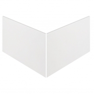 EJ6 Iconic White Overflowing Outer Corner 62.6x62.6x31 (Prix unitaire)