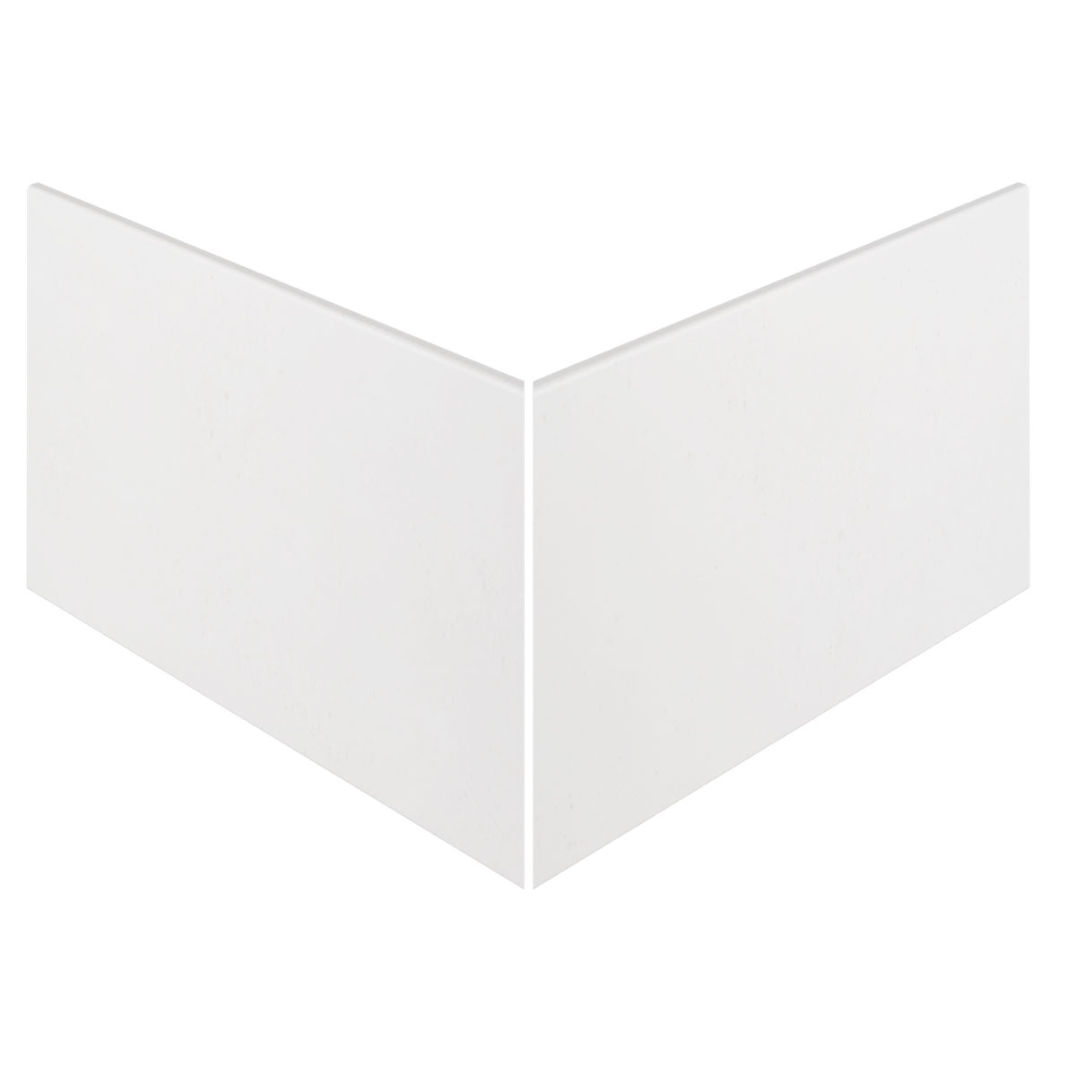 EJ6 Iconic White Overflowing Outer Corner 62.6x62.6x31 (Preço por peça)