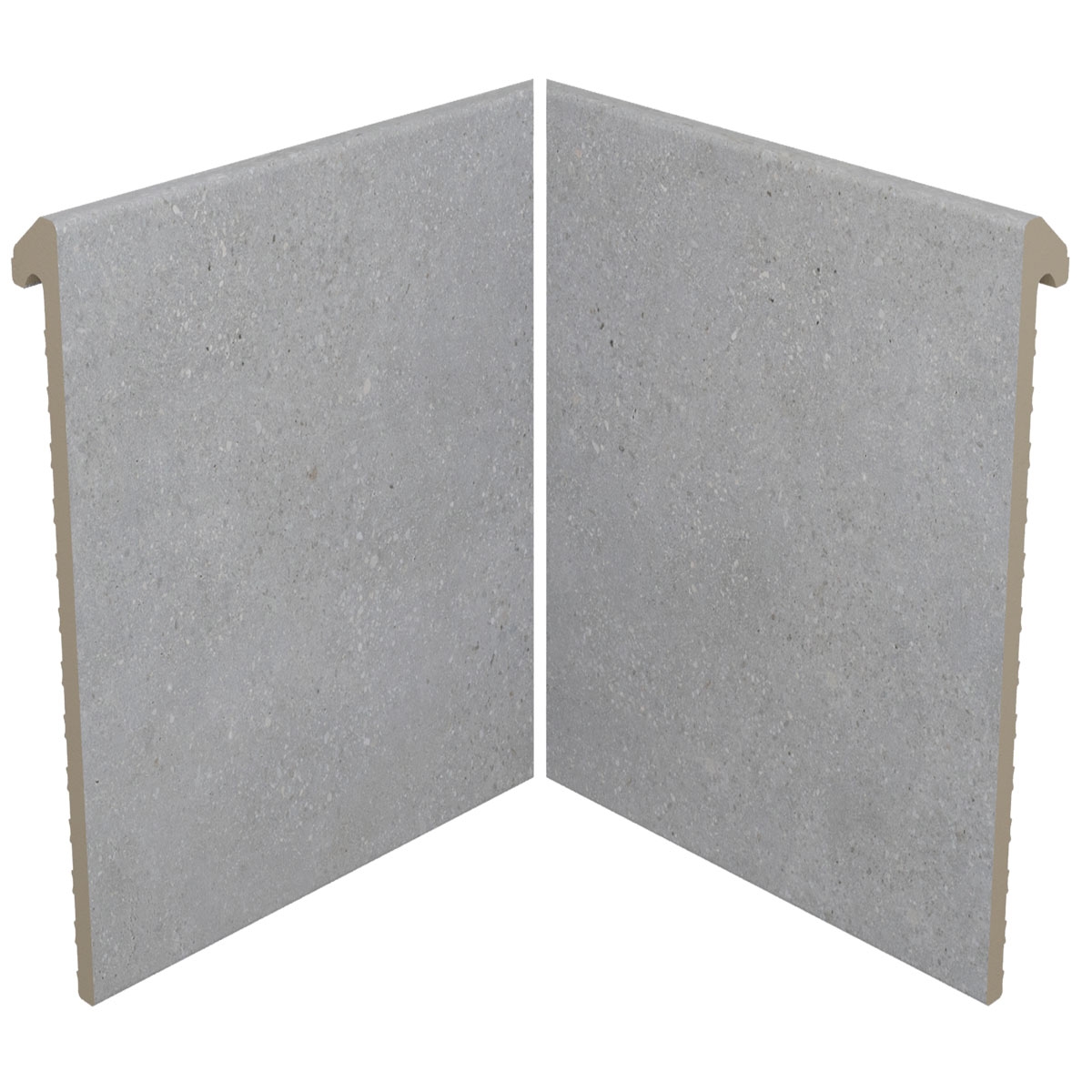 IJ6 Iconic Grey Overflow Inner Corner 31x31x31 (Preço por peça)