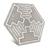 Hexágono Rift Igneus Cemento 23.3x26.8cm (0.515m2 por caja)