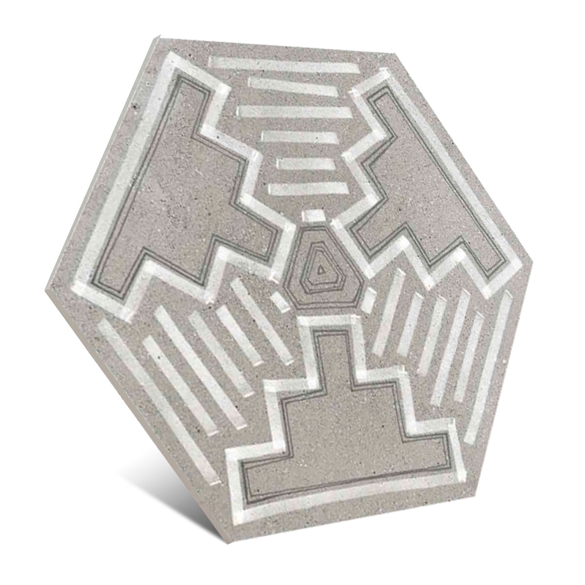 Hexagone Rift Igneus Ciment 23.3x26.8cm (0.515m2 par boîte)