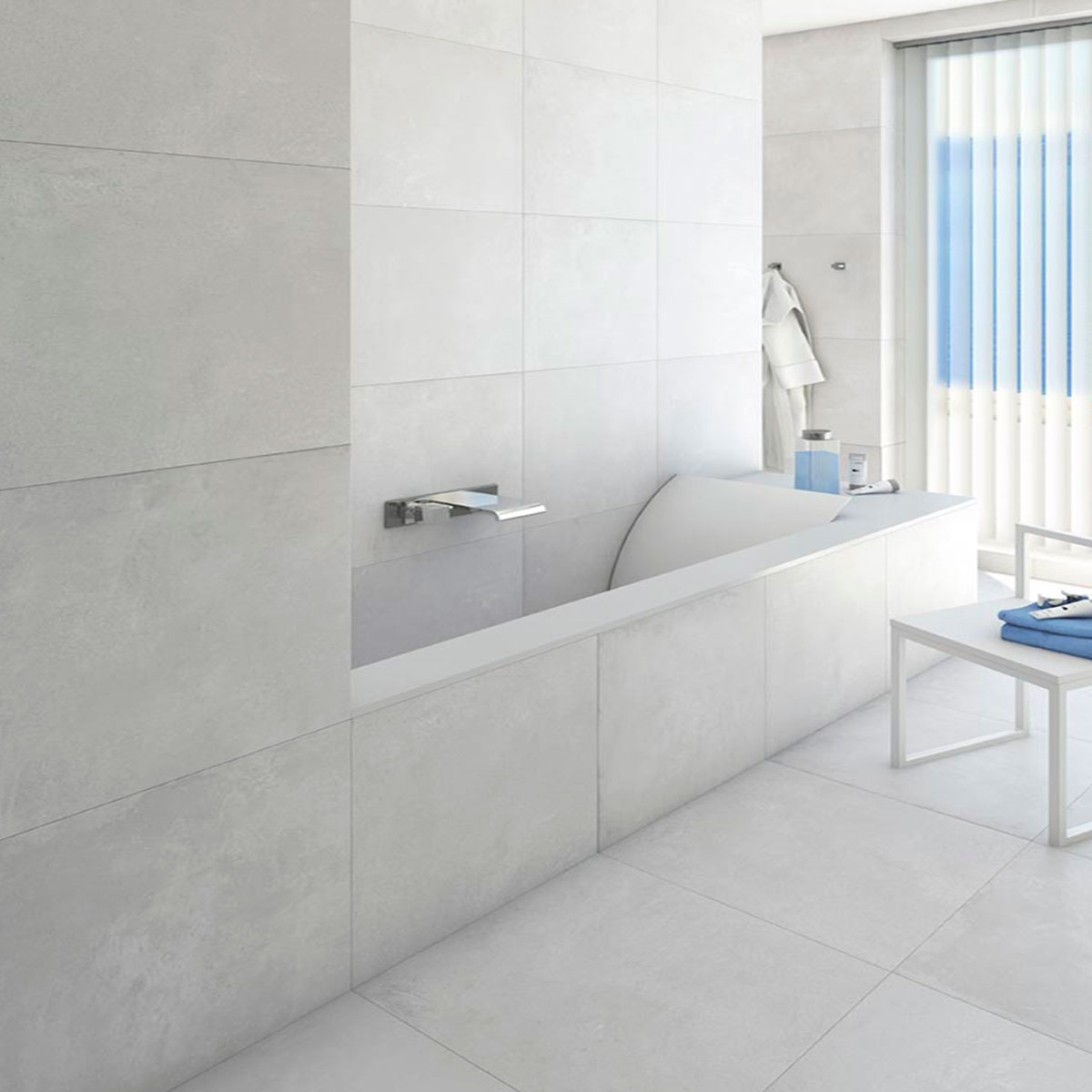 Rift Matte White Room 60x60cm (1.080m2 par boîte)