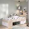 Lit compact environnement Lanka 90x190 naturel