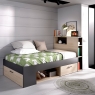 Ambiente con Cama Compacta Lanka 90x190 Grafito