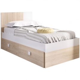 Cama Dina 90x190 + 2 Cajones