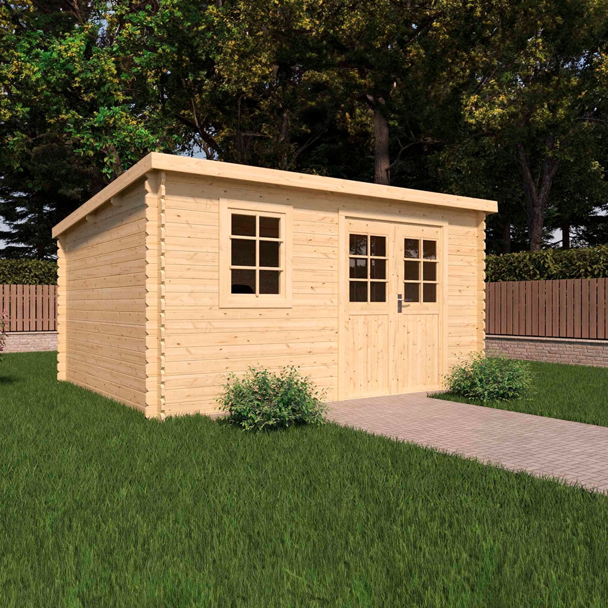 Chambre avec Cabanon VALLO MODERN 8.4 M ² 398x248x204 cm