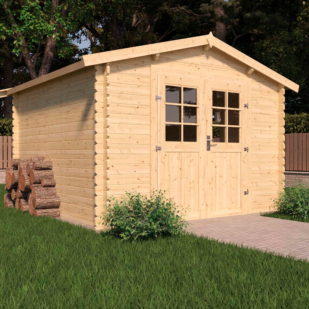 VALLO FENETRE 7.5M ² 310x302x226 cm Shed Room with Shed
