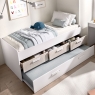 Room with Compact Bed Leka White/Slatted