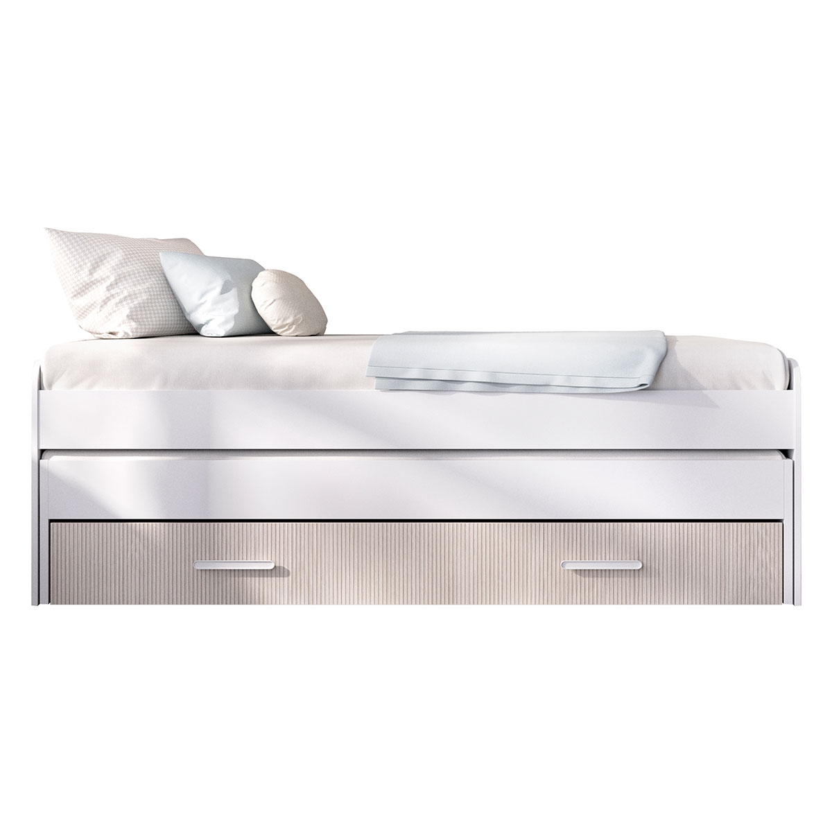 Pema Compact Bed White/Slatted - 2