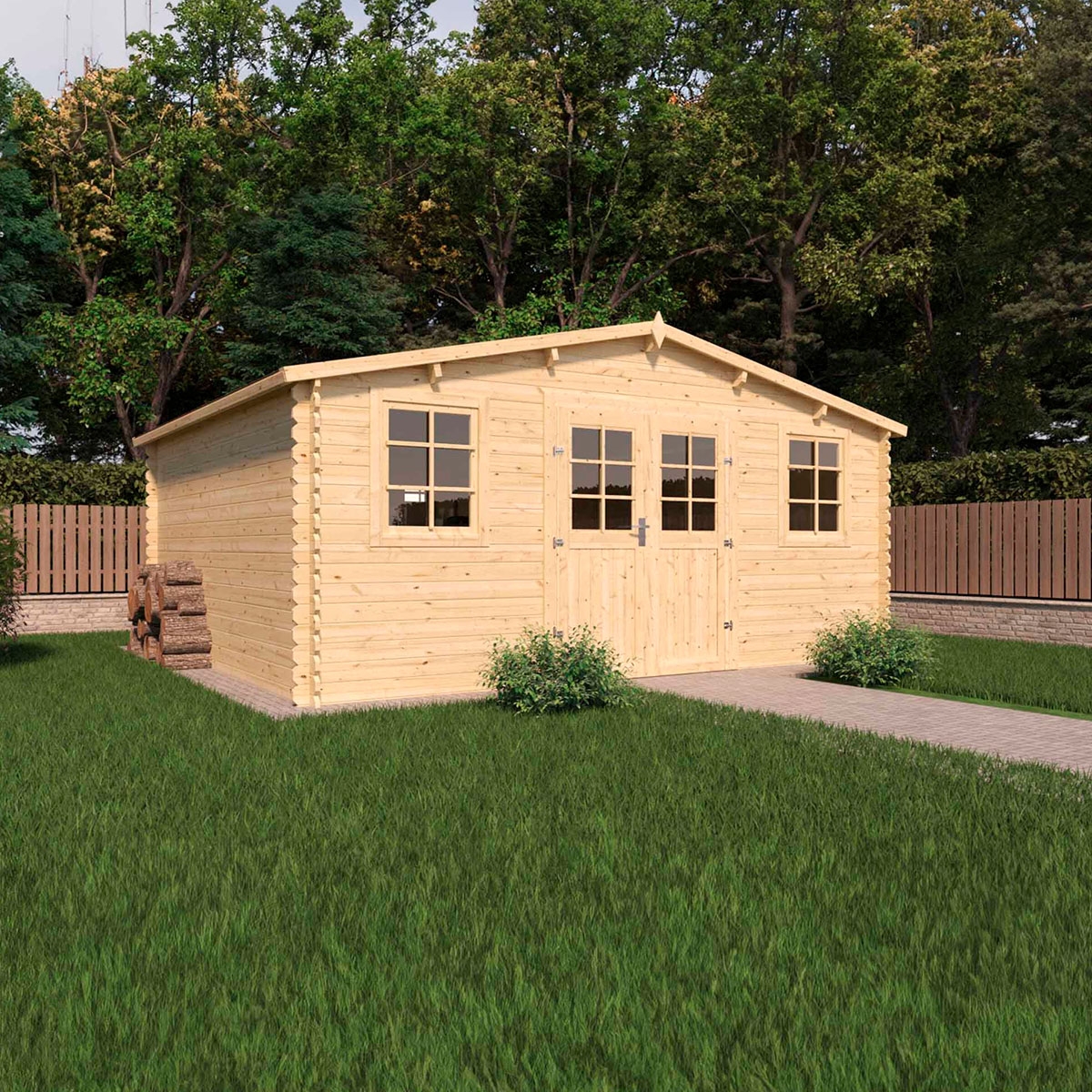Room with Shed VALLO MODERN 17M ² 490x404x238 cm