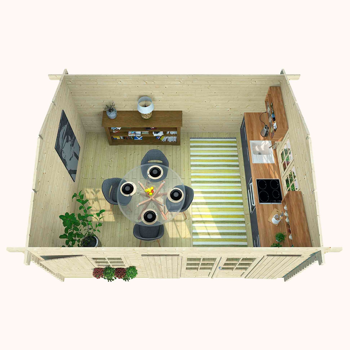 Elista Cabanon 498x398x263 cm -2