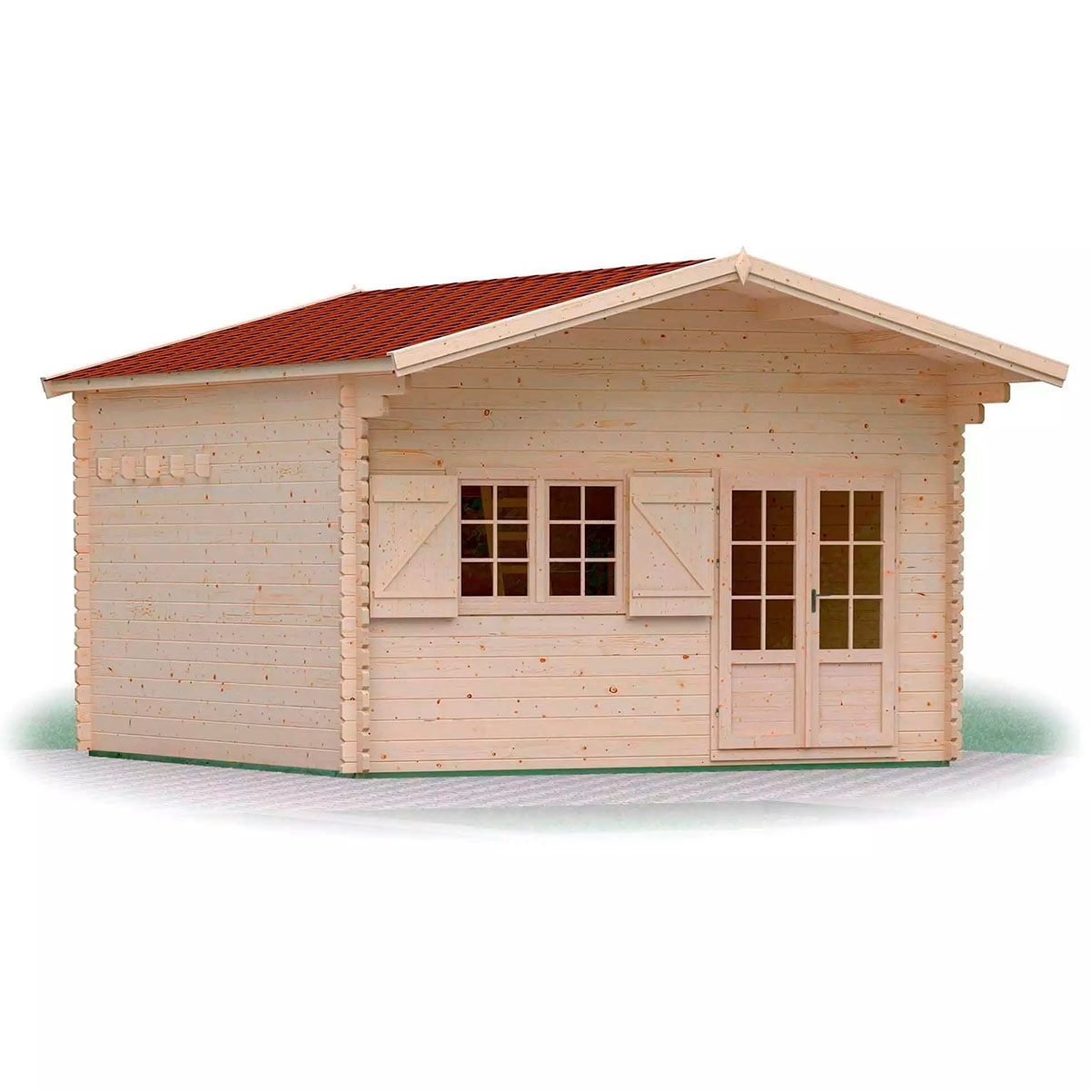 JASMIN DUPLEX Galpão 19.2 m² + 8.7 m² 570x476x331 cm