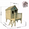WINNY Shed Dimensions 1750x1550x2100 mm