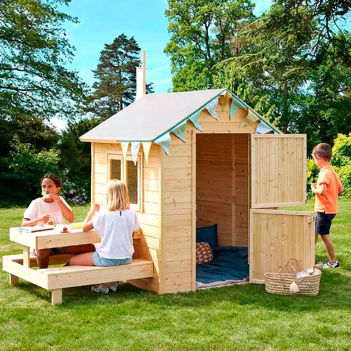 Ambiente con Cabaña de madera Tiana 2210x1270x1620 mm