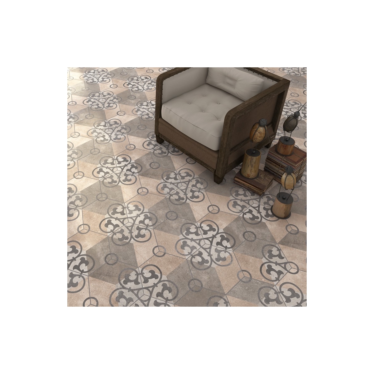 Kunashir Hexagonal (boîte 0,5 m2) Vives