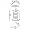 Jaén Stove with Corner Oven Measurements 93x65x100