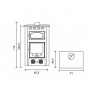 Dante Air Heating Stoves with Oven Measures 71x49.5x112