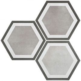 Foto de Cementine Pisa Cinzento Antiderrapante 23x27 (Caixa de 0,75 m2)