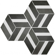 Cementine Bari Black Antideslizante 23x27 (Caja de 0.75 m2)