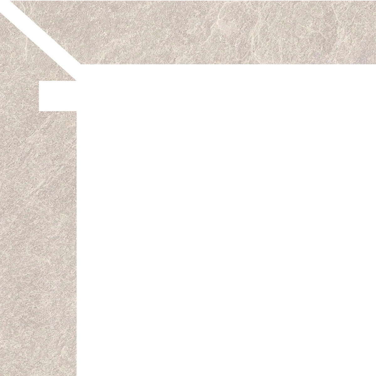 Left Zanquin Vienna 5045 Gray 7.8x50 (Box 8 pieces)