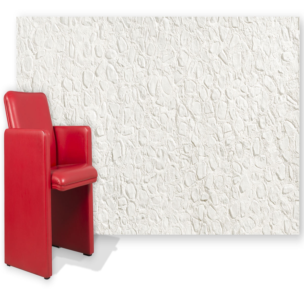 OLDStones Panneau de pierre de rivière blanche 285x130