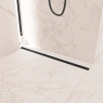 Interior com Revolux Ruber Cavity Black Shower Channel Kit 100 Cm