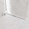 Interior with Revolux Ruber Curve Chrome 100 Cm Shower Channel Kit