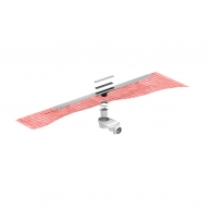 Revolux Ruber Curve Rose Shower Channel Kit 100 Cm (Preço por Unidade)