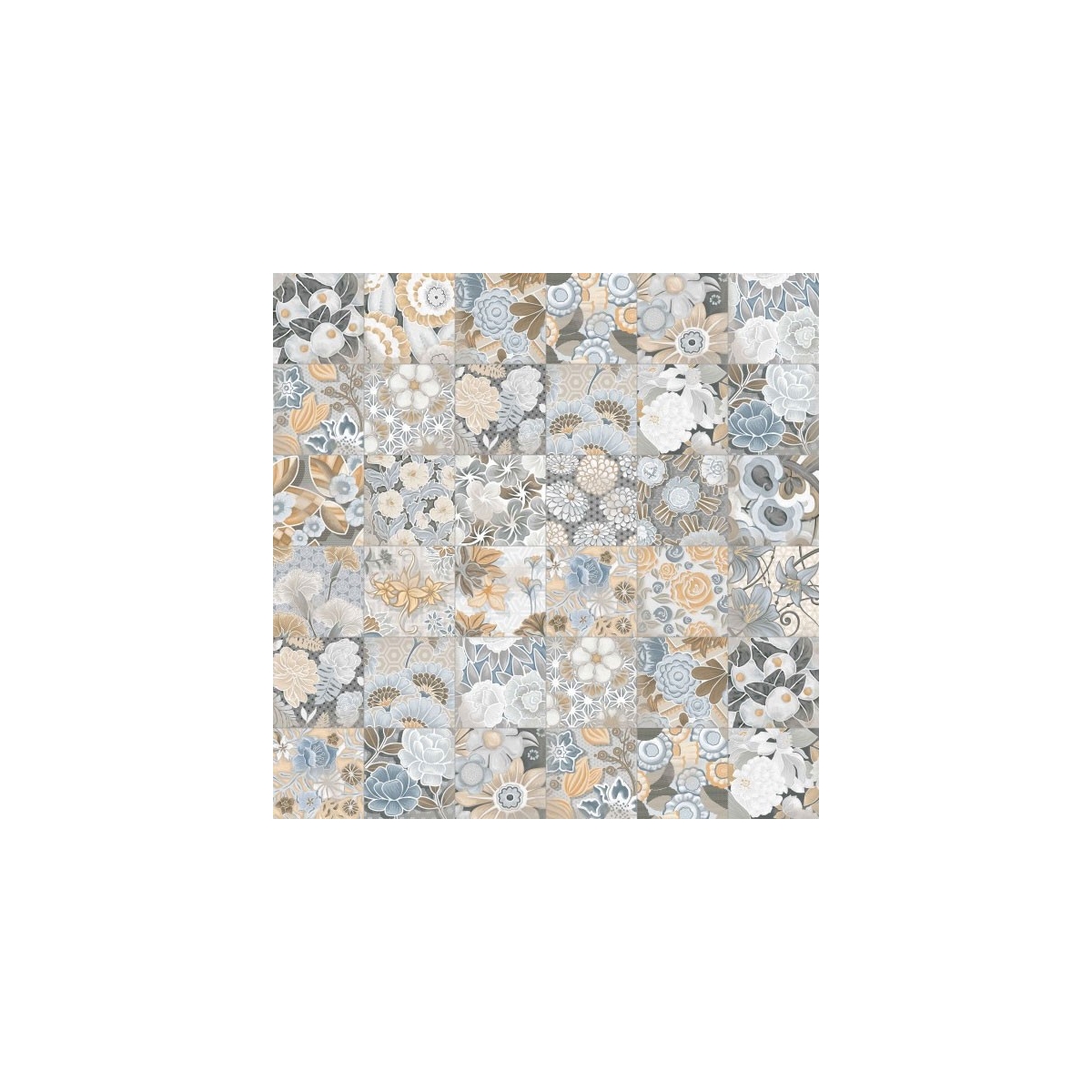 Flor Cinzenta 20x20 - Vives Coleção Vaudeville - Marca Vives