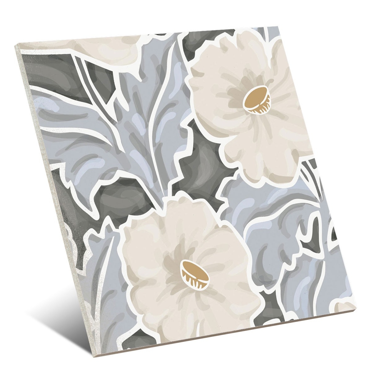 Pavimento hidráulico de imitação Vives - Flore Gray 20x20 cm (caixa 1 m2)