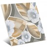 Flore Gris 20x20 - Pavimento hidráulico Porcelánico para interior y exterior