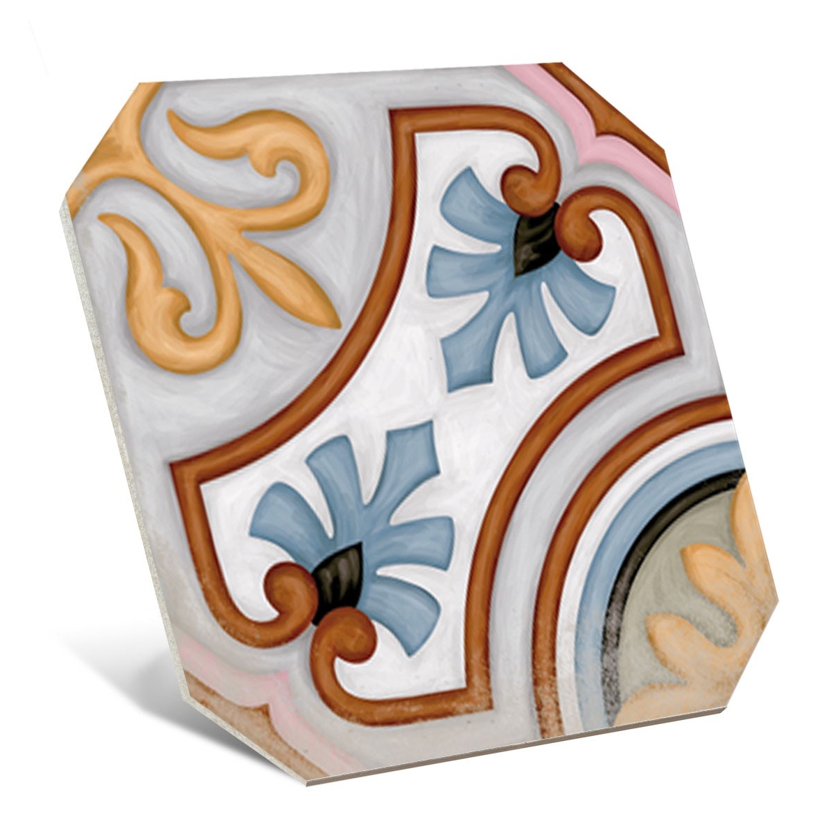 Diglas Multicolore Octogonal 20x20