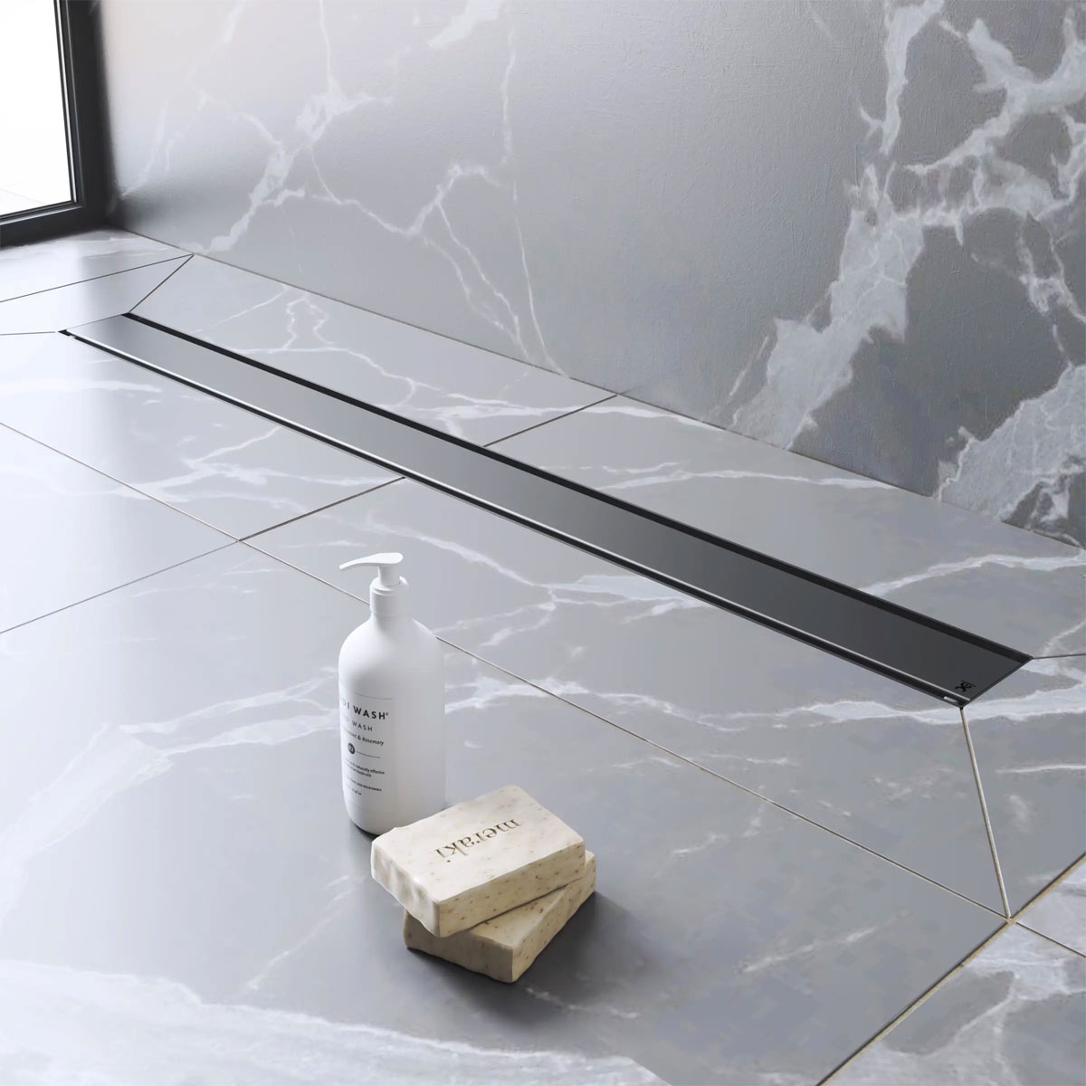 Complete Evolux Ruber Linear Shower Kit